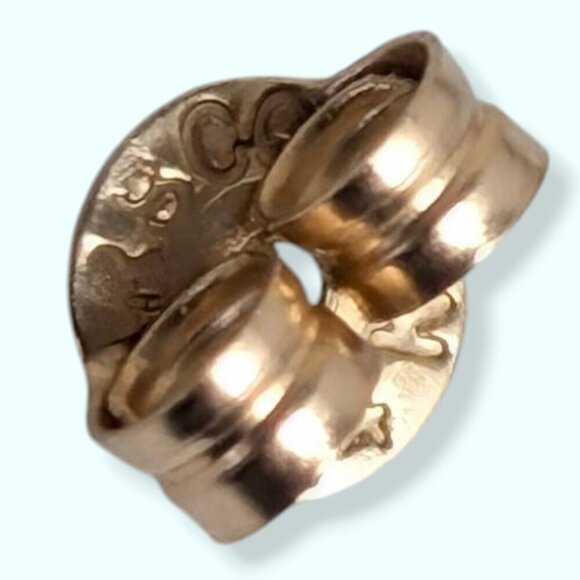 V. 14K Diamond & Ruby Stud Earrings - Picture 8 of 10